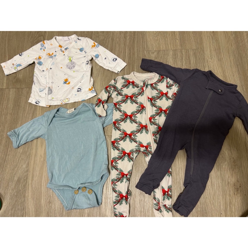 Kyte Baby Kate Quinn Babybreez Newborn 0-3M Bundle Sleepers Bodysuit 4pc Set